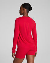 SPANX® Activate Long Sleeve Top | Spanx Red